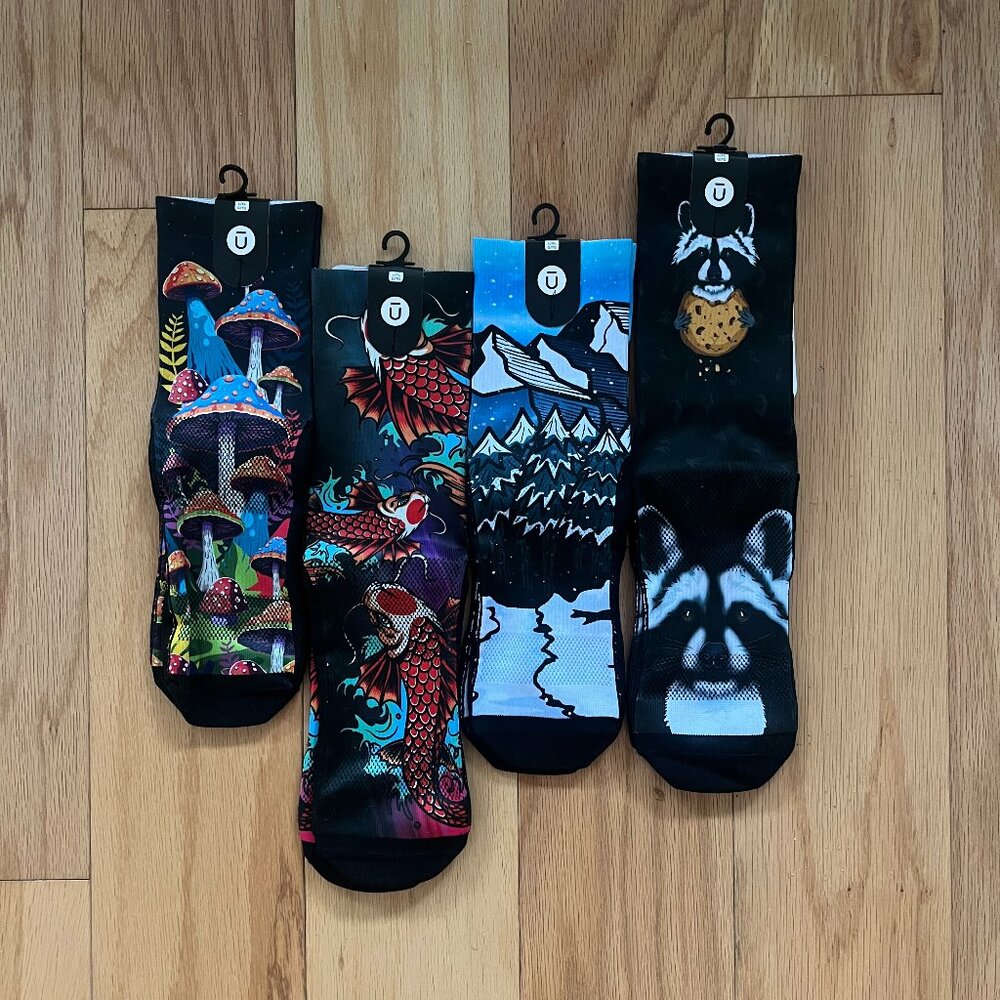 Set of 4 really cool printed socks